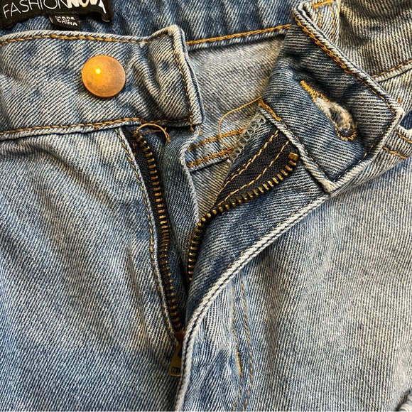 Fashion Nova Day Dreamer Distressed Denim Shorts - Picture 5 of 6